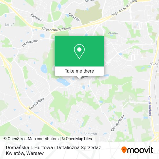 Domańska I. Hurtowa i Detaliczna Sprzedaż Kwiatów map