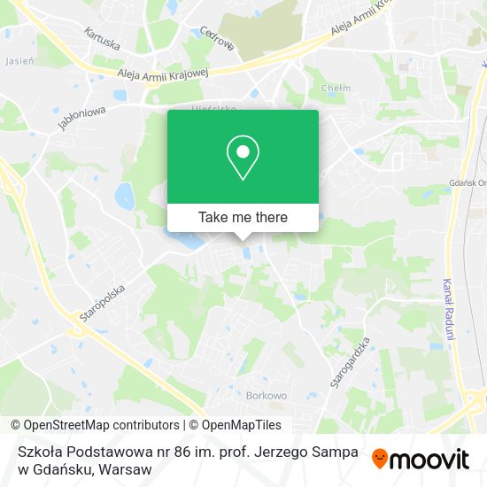 Szkoła Podstawowa nr 86 im. prof. Jerzego Sampa w Gdańsku map