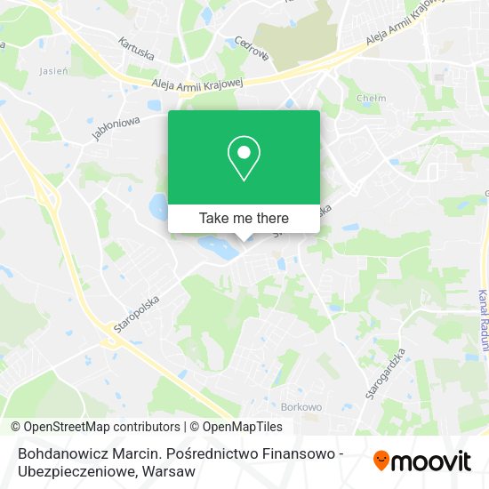 Bohdanowicz Marcin. Pośrednictwo Finansowo - Ubezpieczeniowe map