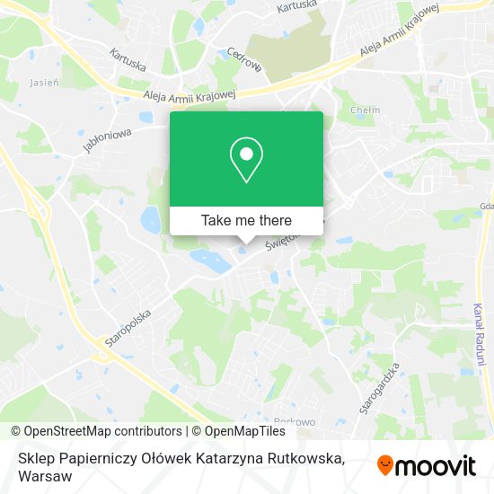 Sklep Papierniczy Ołówek Katarzyna Rutkowska map