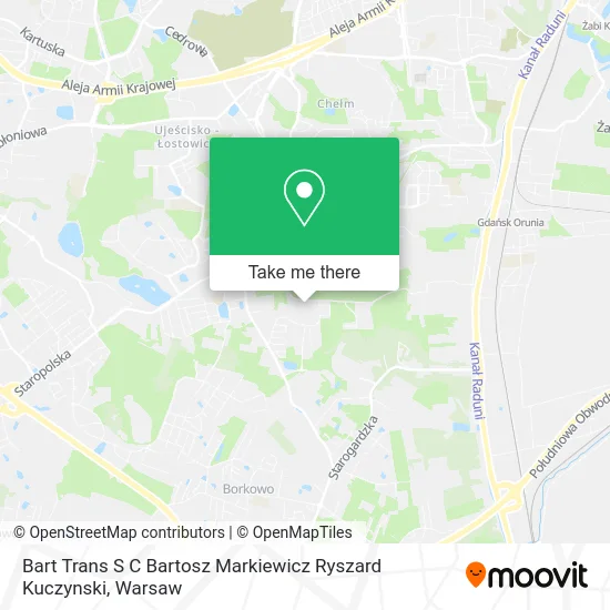 Карта Bart Trans S C Bartosz Markiewicz Ryszard Kuczynski