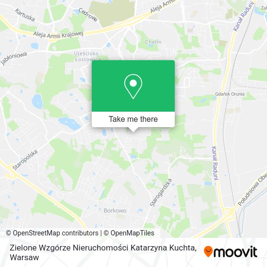 Zielone Wzgórze Nieruchomości Katarzyna Kuchta map