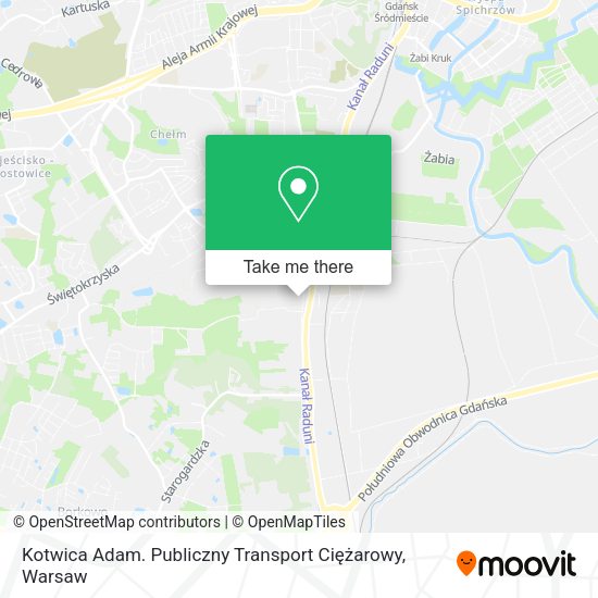 Kotwica Adam. Publiczny Transport Ciężarowy map