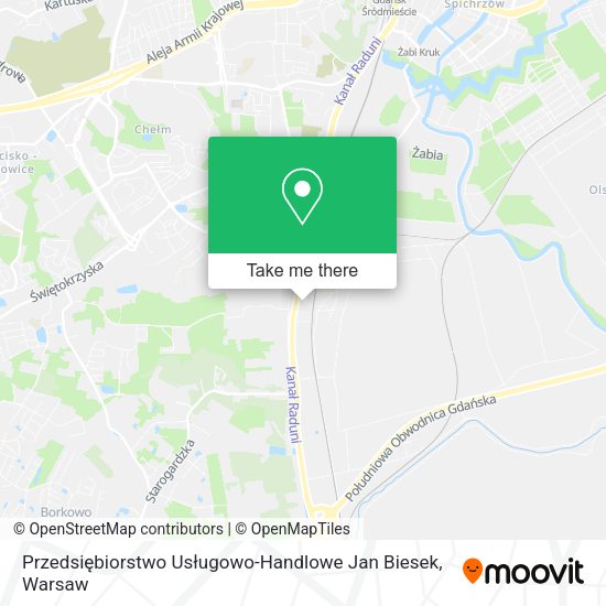 Przedsiębiorstwo Usługowo-Handlowe Jan Biesek map