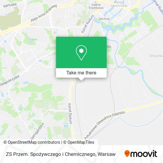 ZS Przem. Spożywczego i Chemicznego map