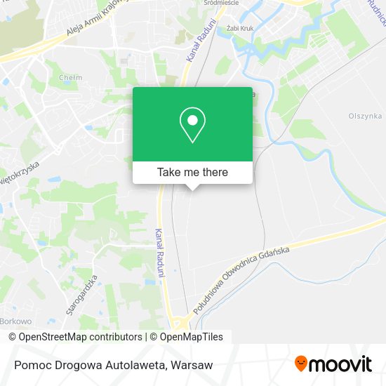 Pomoc Drogowa Autolaweta map