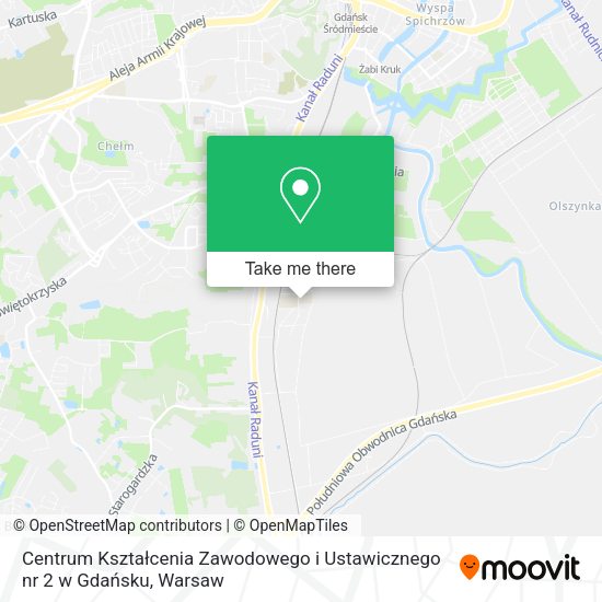 Centrum Kształcenia Zawodowego i Ustawicznego nr 2 w Gdańsku map