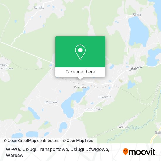 Wi-Wa. Usługi Transportowe, Usługi Dźwigowe map