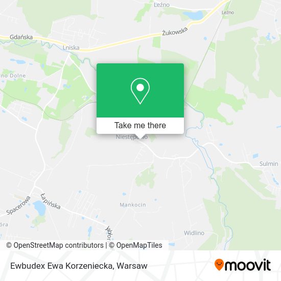 Ewbudex Ewa Korzeniecka map