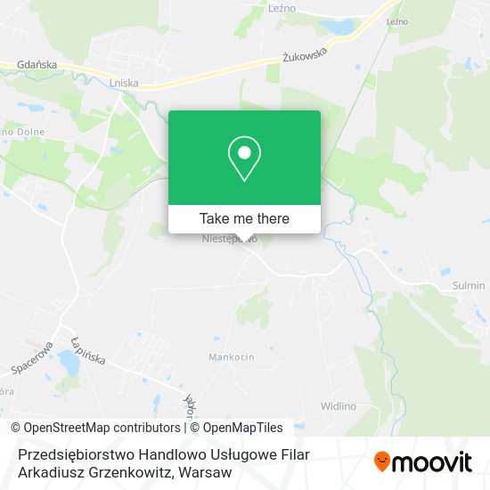 Przedsiębiorstwo Handlowo Usługowe Filar Arkadiusz Grzenkowitz map