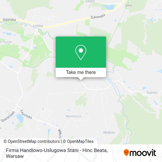 Firma Handlowo-Usługowa Stani - Hinc Beata map