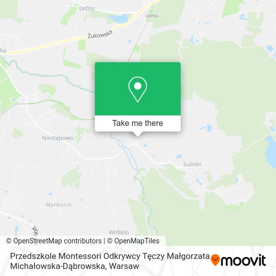 Przedszkole Montessori Odkrywcy Tęczy Małgorzata Michałowska-Dąbrowska map