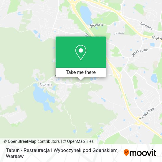 Карта Tabun - Restauracja i Wypoczynek pod Gdańskiem