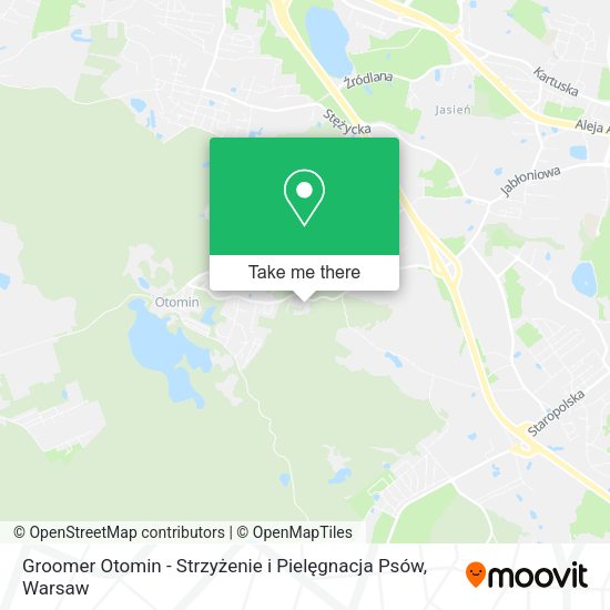 Карта Groomer Otomin - Strzyżenie i Pielęgnacja Psów