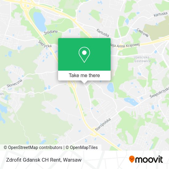 Zdrofit Gdansk CH Rent map