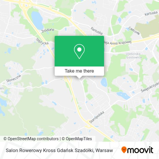 Карта Salon Rowerowy Kross Gdańsk Szadółki