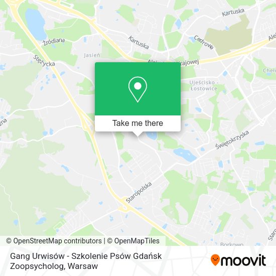 Gang Urwisów - Szkolenie Psów Gdańsk Zoopsycholog map