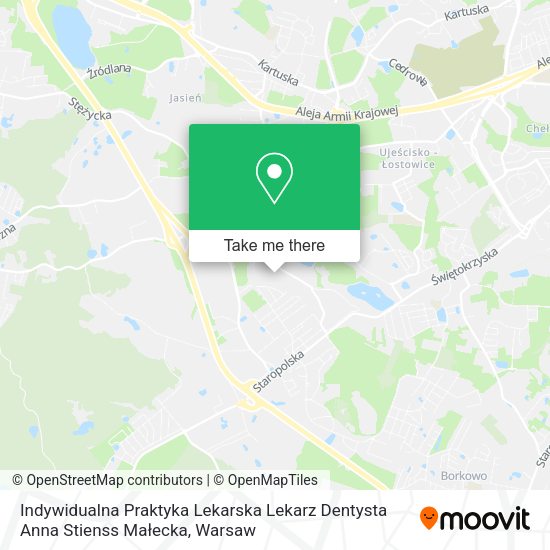 Indywidualna Praktyka Lekarska Lekarz Dentysta Anna Stienss Małecka map