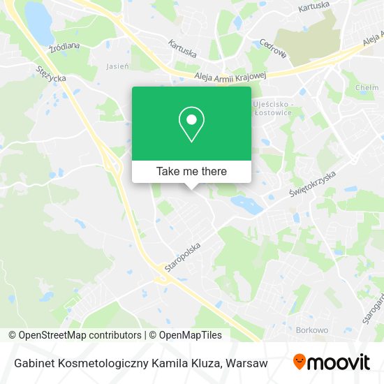 Gabinet Kosmetologiczny Kamila Kluza map