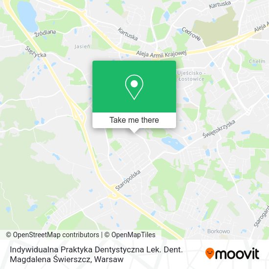 Indywidualna Praktyka Dentystyczna Lek. Dent. Magdalena Świerszcz map