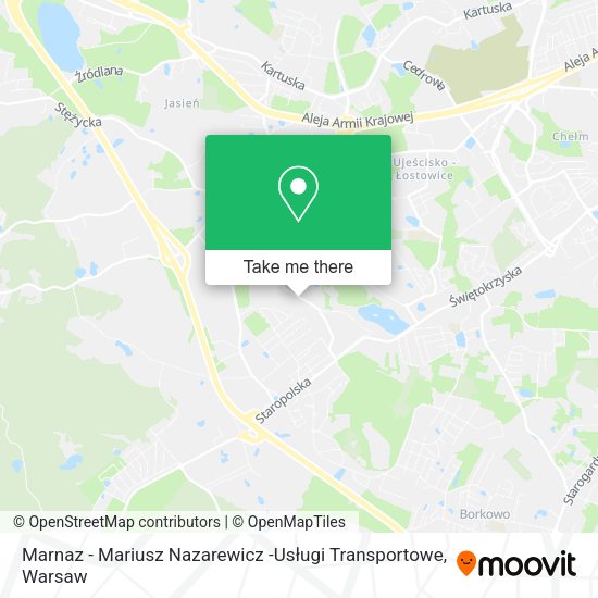 Marnaz - Mariusz Nazarewicz -Usługi Transportowe map