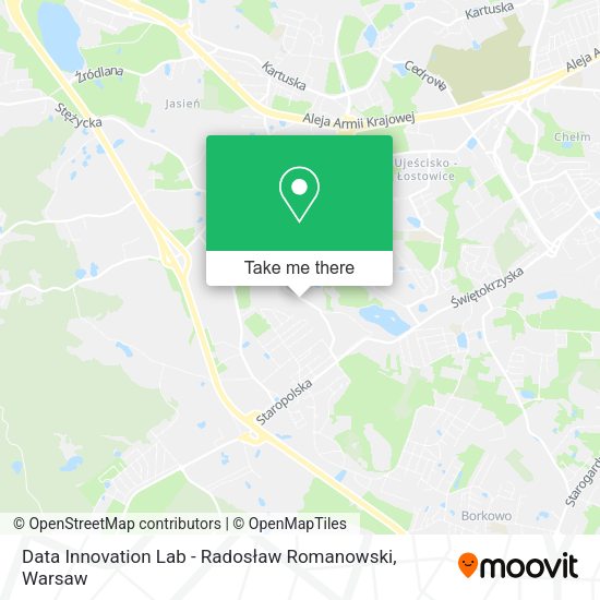 Data Innovation Lab - Radosław Romanowski map