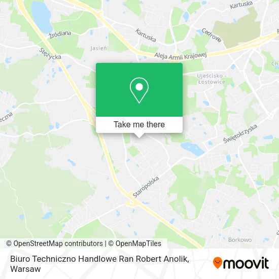 Карта Biuro Techniczno Handlowe Ran Robert Anolik