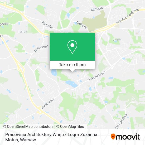 Pracownia Architektury Wnętrz Loqm Zuzanna Motus map