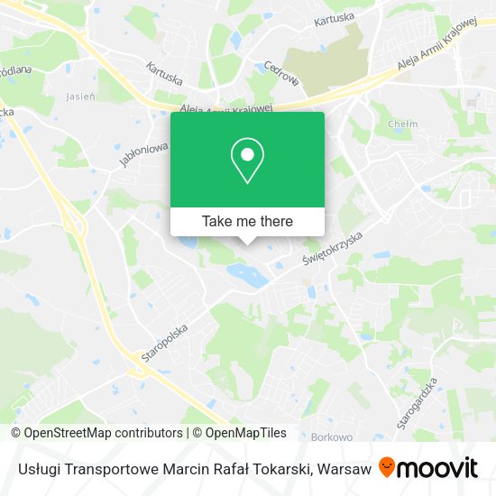 Usługi Transportowe Marcin Rafał Tokarski map