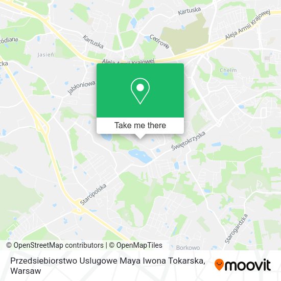 Przedsiebiorstwo Uslugowe Maya Iwona Tokarska map