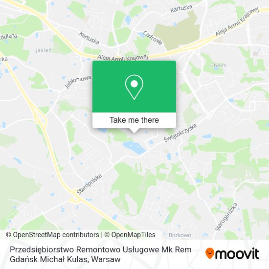 Przedsiębiorstwo Remontowo Usługowe Mk Rem Gdańsk Michał Kulas map