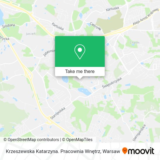 Krzeszewska Katarzyna. Pracownia Wnętrz map