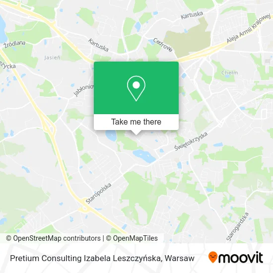 Карта Pretium Consulting Izabela Leszczyńska