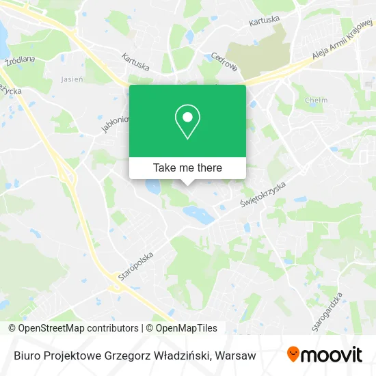 Карта Biuro Projektowe Grzegorz Władziński