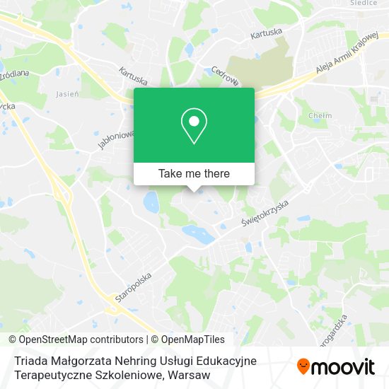 Triada Małgorzata Nehring Usługi Edukacyjne Terapeutyczne Szkoleniowe map