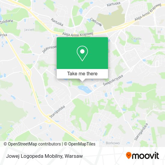 Jowej Logopeda Mobilny map