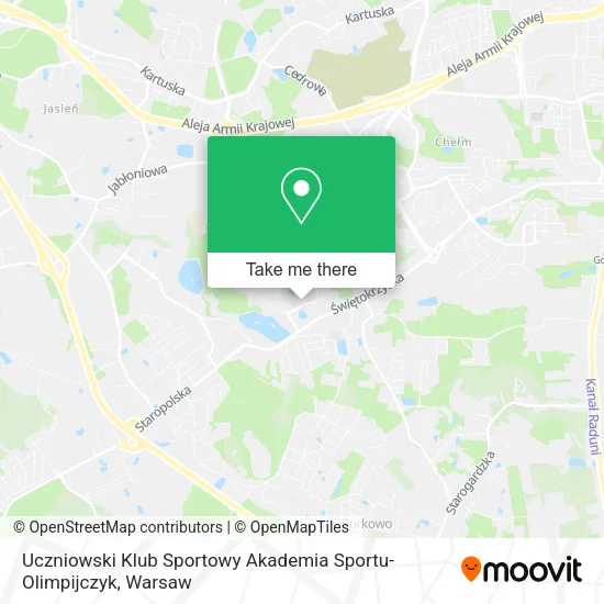 Карта Uczniowski Klub Sportowy Akademia Sportu-Olimpijczyk