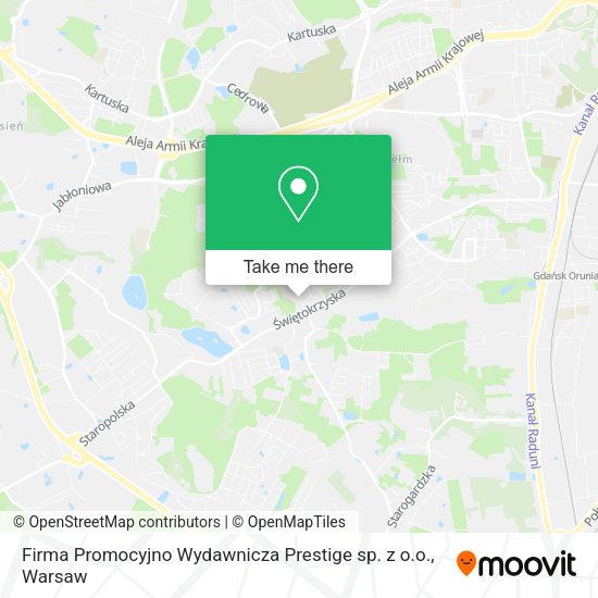 Firma Promocyjno Wydawnicza Prestige sp. z o.o. map