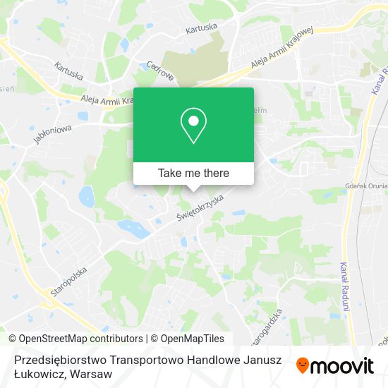 Przedsiębiorstwo Transportowo Handlowe Janusz Łukowicz map