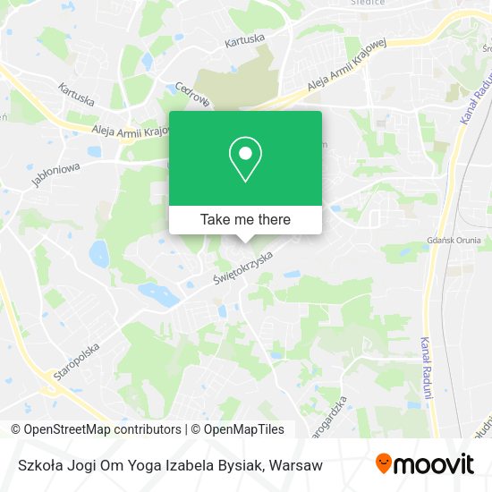 Szkoła Jogi Om Yoga Izabela Bysiak map