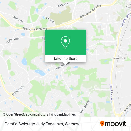 Parafia Świętego Judy Tadeusza map