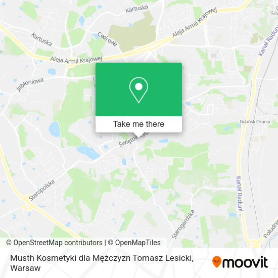 Карта Musth Kosmetyki dla Mężczyzn Tomasz Lesicki