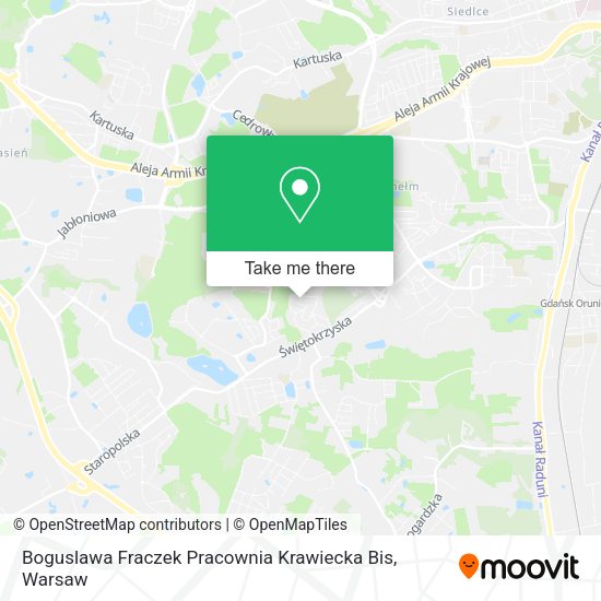 Boguslawa Fraczek Pracownia Krawiecka Bis map