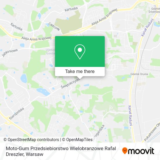 Moto-Gum Przedsiebiorstwo Wielobranzowe Rafal Dreszler map