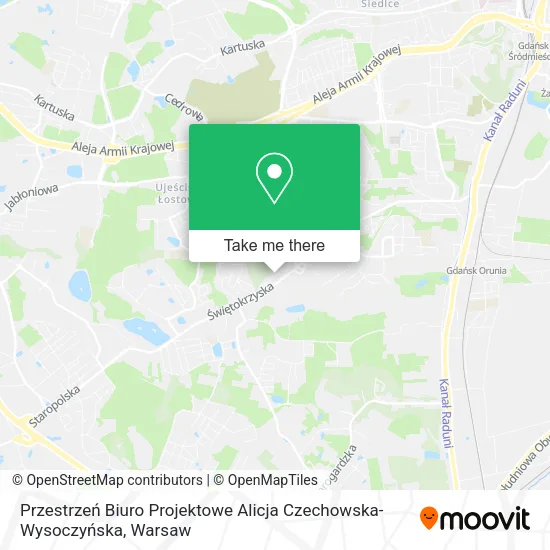 Przestrzeń Biuro Projektowe Alicja Czechowska-Wysoczyńska map