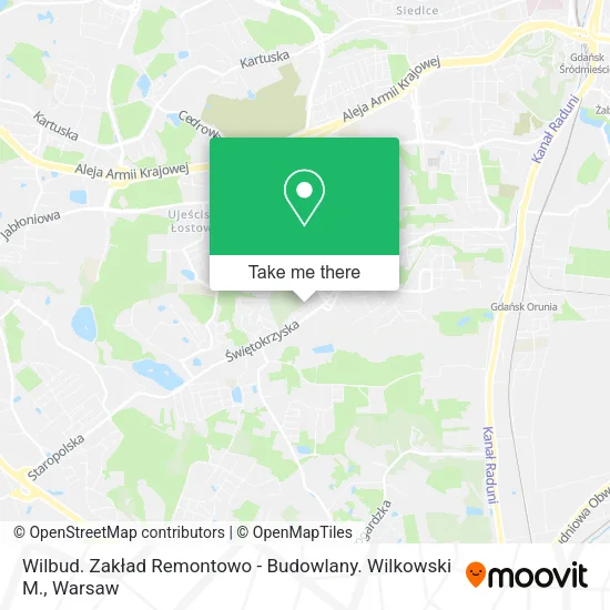 Wilbud. Zakład Remontowo - Budowlany. Wilkowski M. map