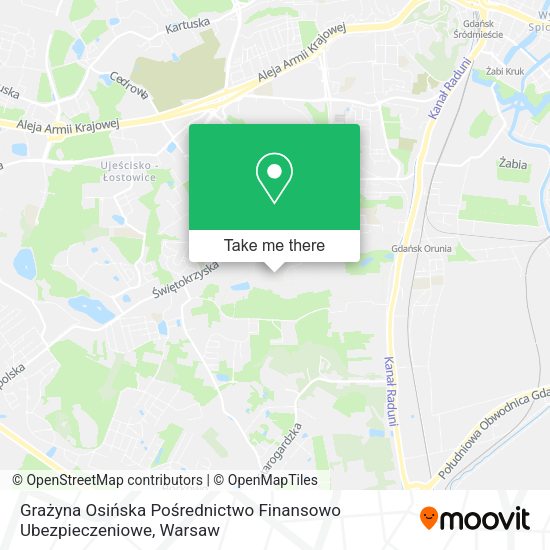 Grażyna Osińska Pośrednictwo Finansowo Ubezpieczeniowe map