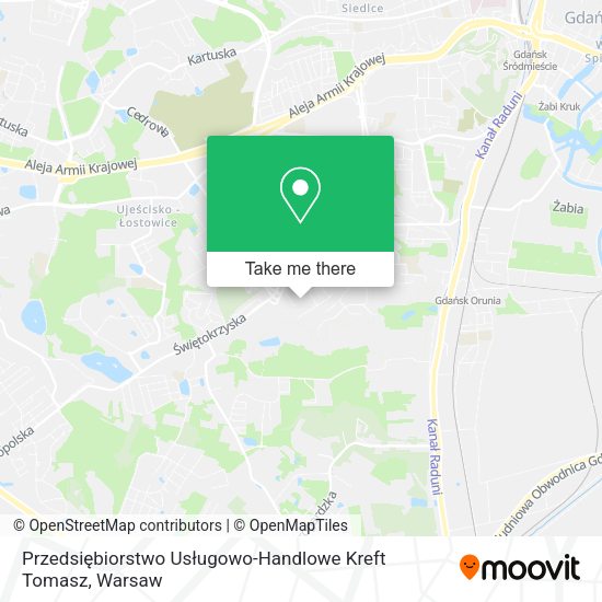 Przedsiębiorstwo Usługowo-Handlowe Kreft Tomasz map