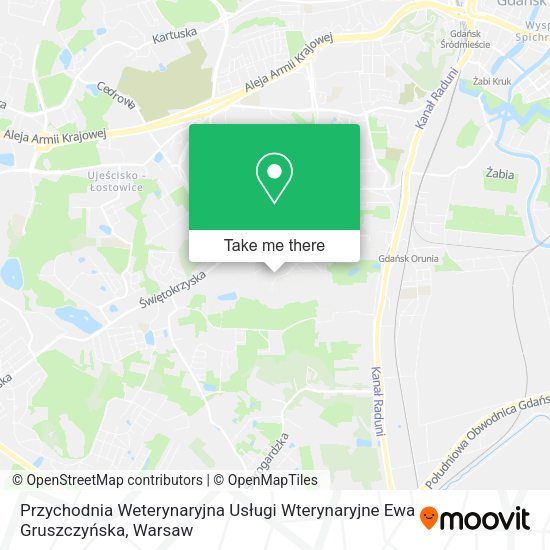 Przychodnia Weterynaryjna Usługi Wterynaryjne Ewa Gruszczyńska map