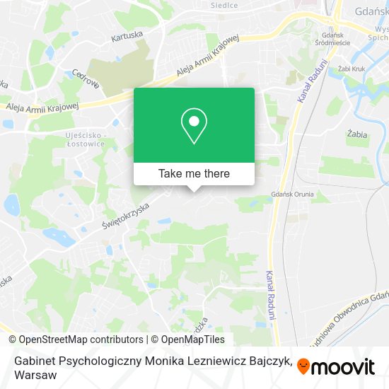 Gabinet Psychologiczny Monika Lezniewicz Bajczyk map